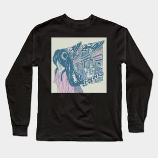 Korean illustration aesthetic Long Sleeve T-Shirt